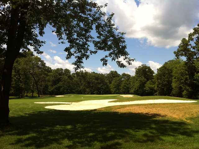 A view of the 5th green at Refuge Golf Club