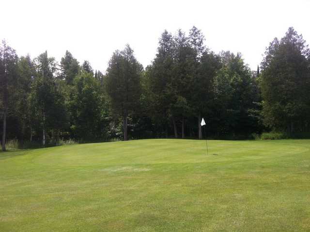 View of the 8th green at Cedar Valley Golf Course