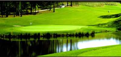 A view from a tee at Dancing Rabbit Golf Club