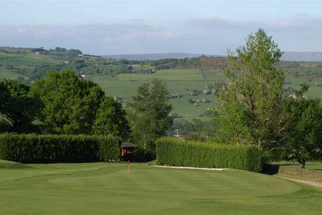 A view of a green at Disley Golf Club