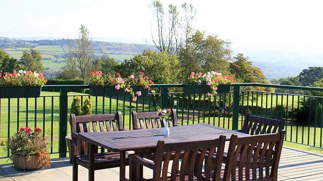 A view from a terrace at Disley Golf Club