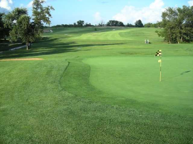 View of the 9th green at Tanglewood Golf Course