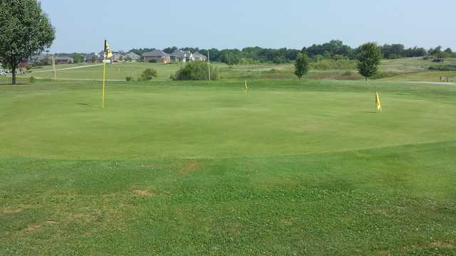 A view of hole #18 at Coal Ridge Golf Course