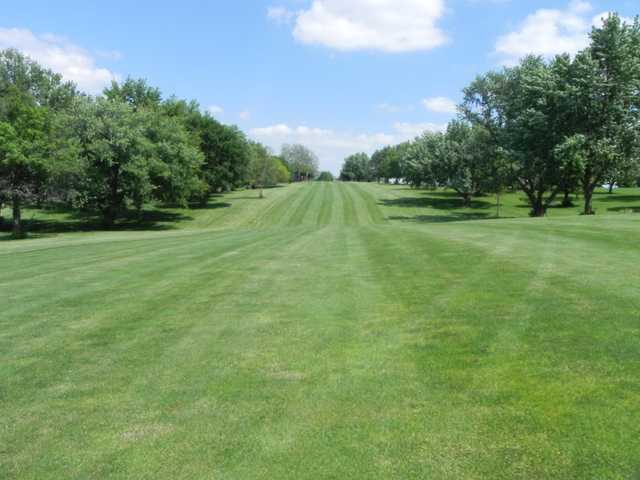 A view of a fairway at Red Oak Country Club