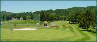 A view from the range at Mint Valley Golf Course