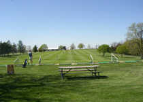 View from driving range at L.A. Nickell Golf  Course