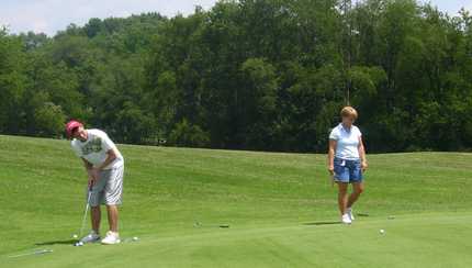 A sunny day view from Brooke Hills Park Golf Course