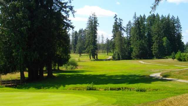 A sunny day view from Alberni Golf Club