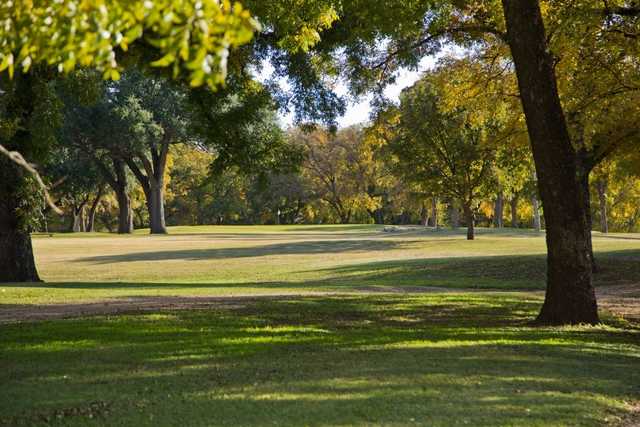 A sunny day view from San Saba River Golf Course