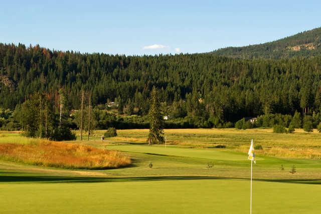 A view from a green at Shuswap National.