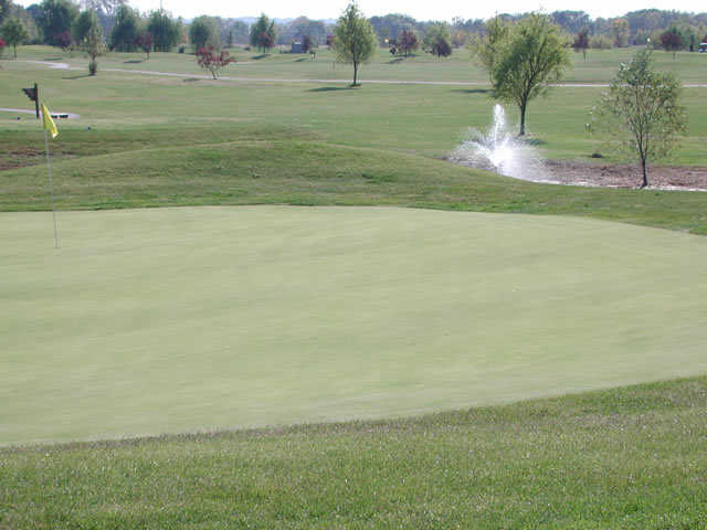 A view of a hole at Indian Mounds Golf Course