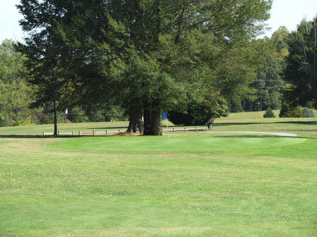 A view of a green at Brookwood Golf Course