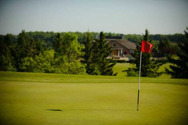 A view of a hole at Peninsula Lakes Golf Club