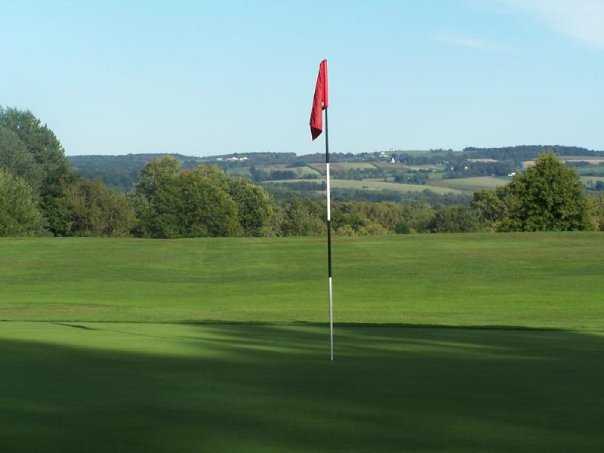 A view of hole #2 at Attica Golf Club