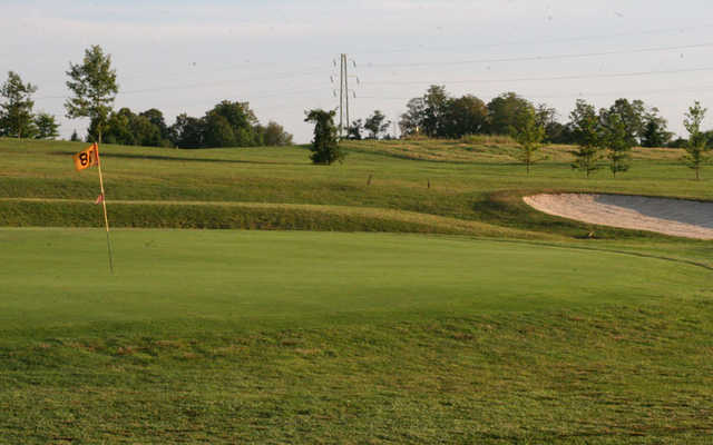 A view of the 18th hole at Concord Crest Golf Course