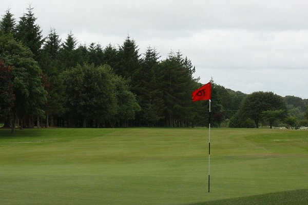 A view of a hole at Duff House Royal Golf Club