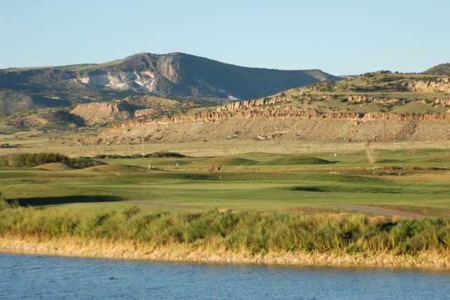 A view over the water from Coyote del Malpais Golf Course