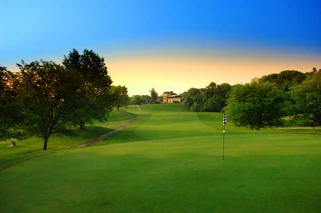 A view of a green at Avon Fields Golf Course