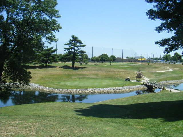 A view of green #15 at World of Golf