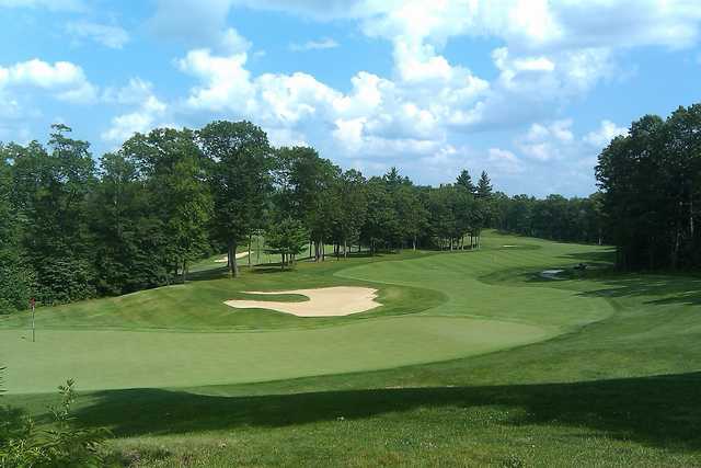 A view of a hole at Blackstone National Golf Club