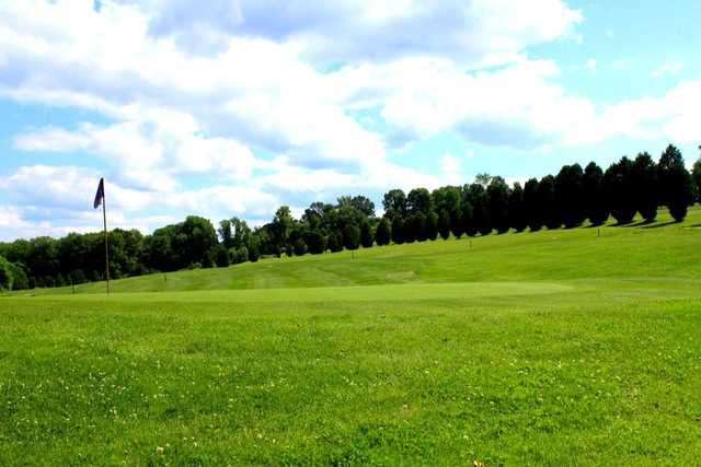 A view of a green at Vineyard Valley Golf Club