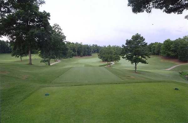 A view from a tee at Greenville Country Club