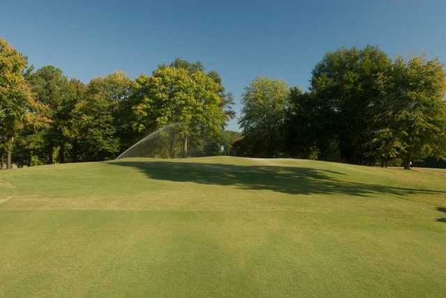 A view of green #16 at Furman University Golf Course