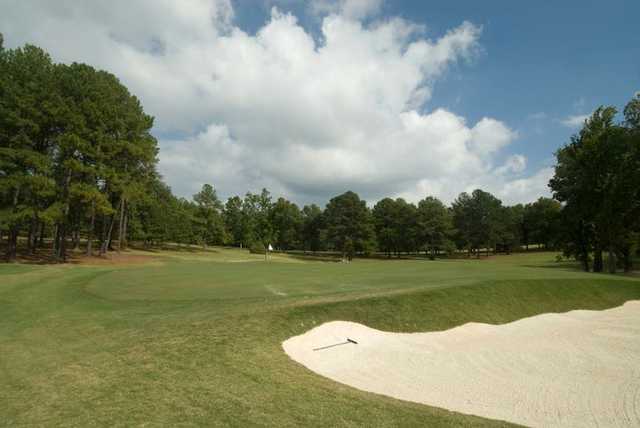 A view of hole #14 at Furman University Golf Course