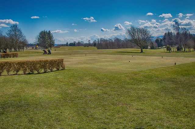 A view of a tee at Milnathort Golf Club