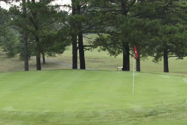 A view of a green at Whittle Springs Golf Course
