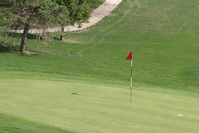 A view of a hole at Eldorado Hills Golf Club