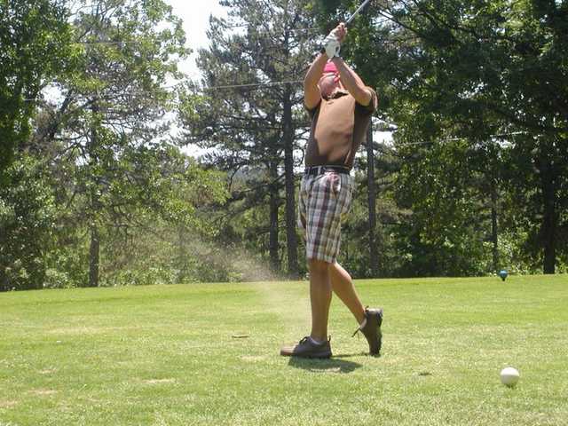 A view of a tee at Indian Hills Golf Resort