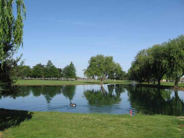 A view over the water from Emerald Lakes Golf Course