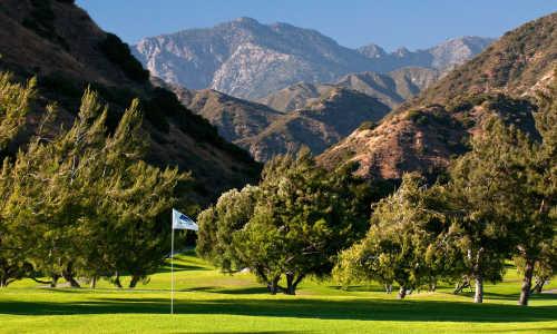 A view of the 11th hole at San Dimas Canyon Golf Course
