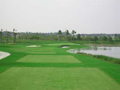 A view from a tee at River Strand Golf and Country Club.