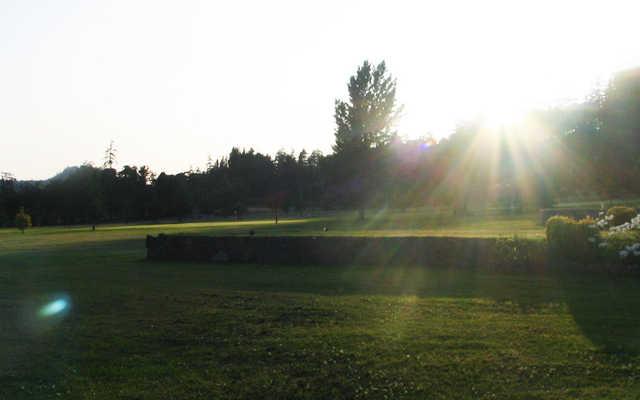 A sunny view from Metchosin Golf and Country Club