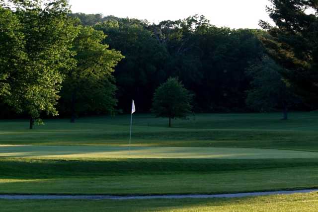 A view of a green at Decatur Lake GC