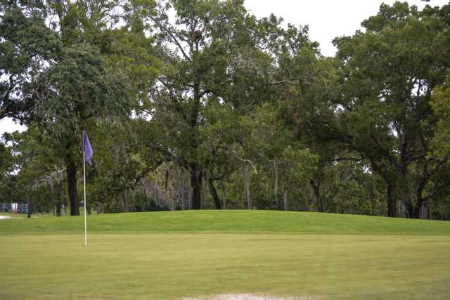 A view of a hole at Oak Hills Golf Club