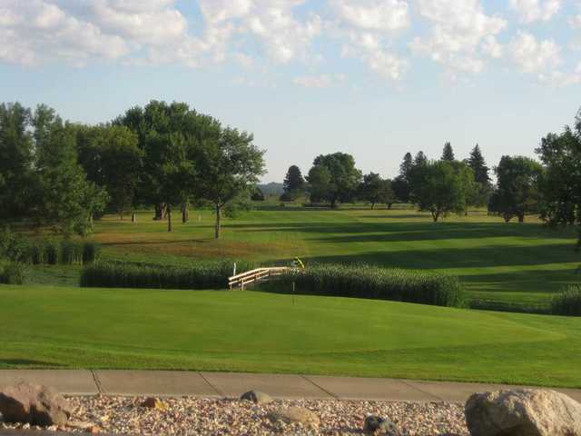 A view of the 9th green at Meadows Country Club