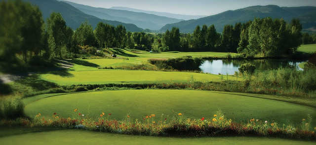 A view from a tee at Roaring Fork Club.
