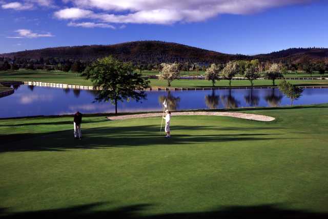 A view of a hole at Harbor Links Golf