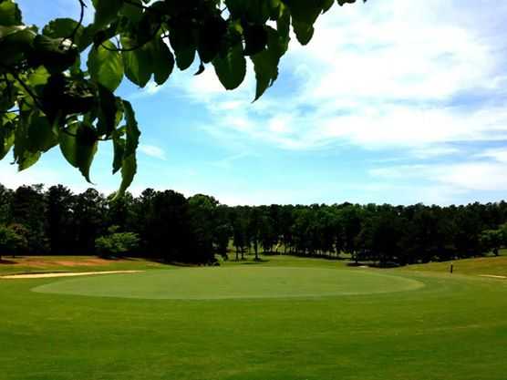 A view of a green at Pebblebrook Golf Club