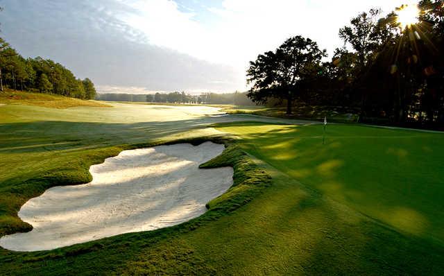 Looking back from the 7th hole at FarmLinks at Pursell Farms