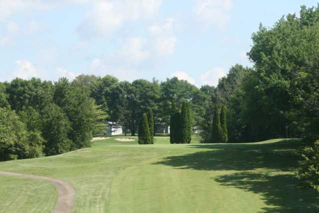 A view of a fairway at Sunset Hills Country Club