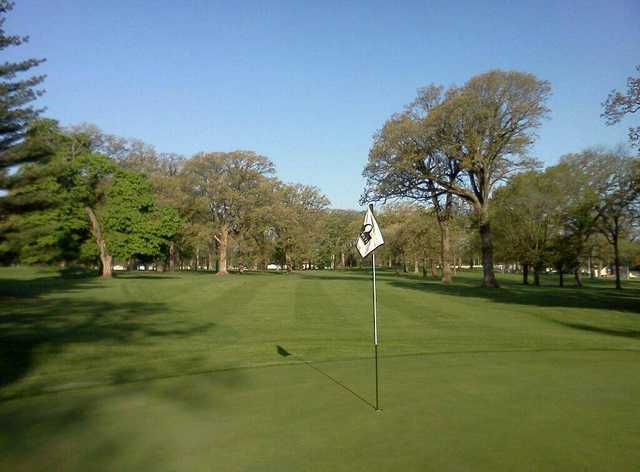 A view of a hole at Fairways Golf Course