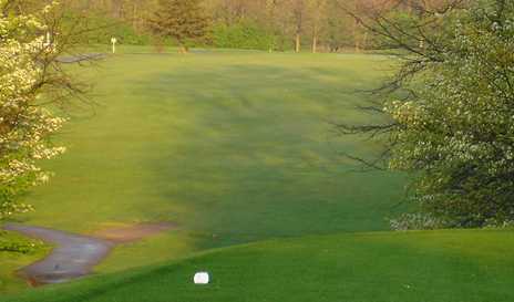 A view from a tee at Cross Creek Golf Course