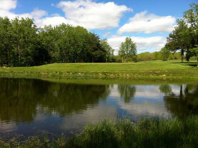 A view over the water from Hidden Springs Golf Course