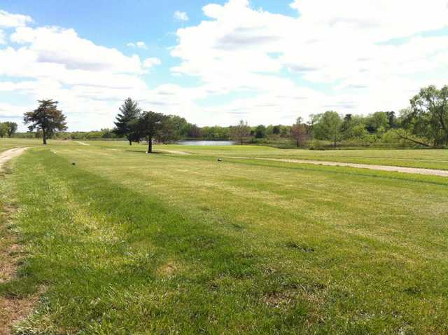 A view of a tee at Hidden Springs Golf Course