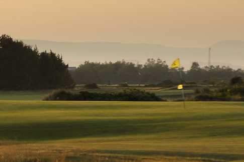 A view of a green at Glasgow Gailes Golf Club