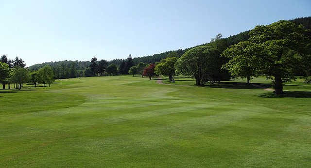 A view of the 12th fairway at Ferntower Course from Crieff Golf Club